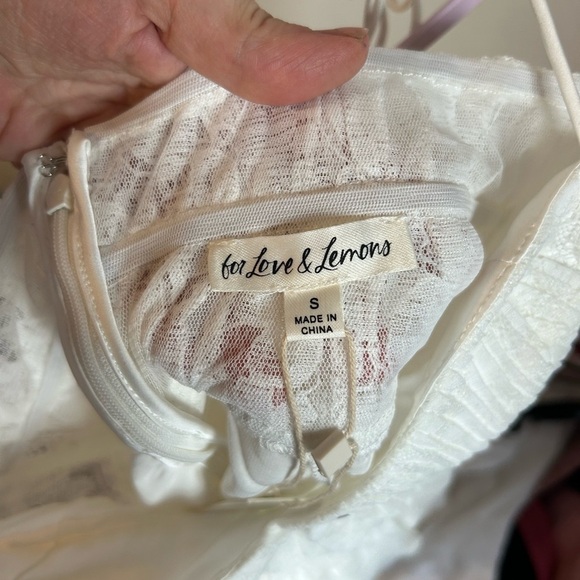 NWT For Love & Lemons Lorena Lace Sheer Maxi Dress - Picture 5 of 9